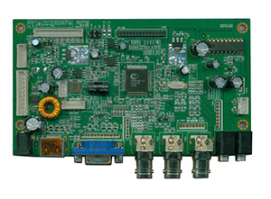 視(shì)頻(pín)采集卡PCB闆正面元器(qì)件(jiàn)